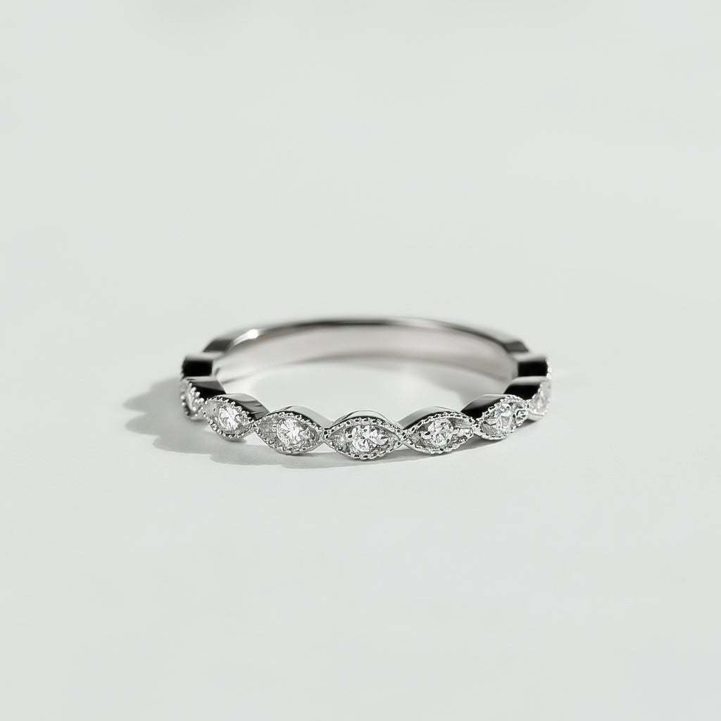 The Half Eternity Diamond Ring by Bijouterie Brigitte Grande-Rivière