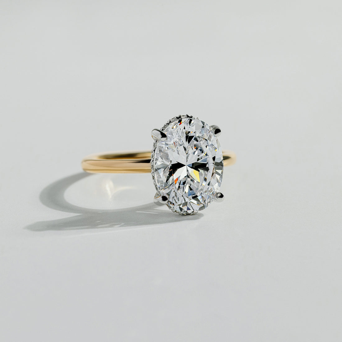 The 3 Carat Oval Diamond and Hidden Halo Ring | Bijouterie Brigitte Grande-Rivière | Engagement Ring